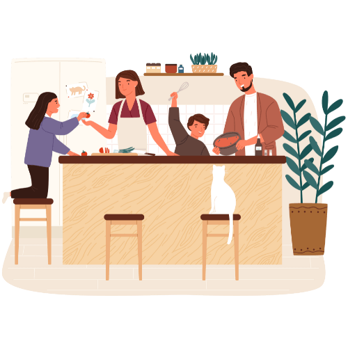 Cocinar en familia